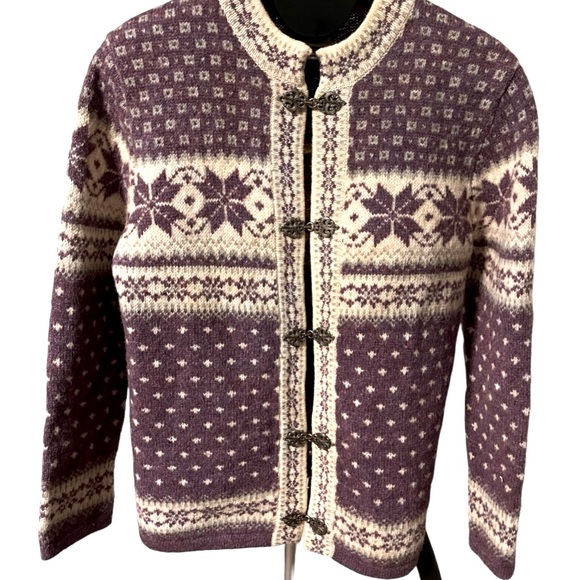 Susan Bristol fair aisle, wool sweater, cardigan, size extra small - Picture 1 of 8